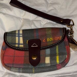 Dooney & Bourke Multicolor Plaid Wristlet